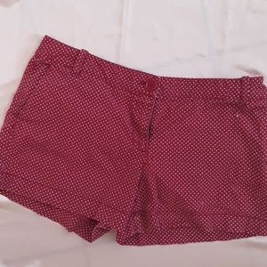 RED POLKA DOT SHORT PANTS